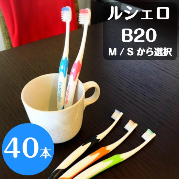 ジーシー GC ルシェロ B-20 ピセラ 歯ブラシ 40本 M S 送料無料 歯科専売品 歯医者 ...