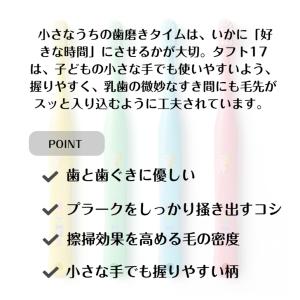 歯ブラシ タフト17 オーラルケア 10本 色...の詳細画像2