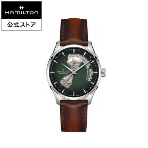 ハミルトン 公式 腕時計 HAMILTON  ジャズマスター オープンハート 自動巻き 40.00MM レザーベルト H32675560 男性 正規品｜hamilton