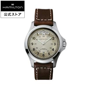 ハミルトン 公式 腕時計 HAMILTON  カーキ フィールド カーキ キング 自動巻き 40.00MM レザーベルト H64455523 男性 正規品｜hamilton