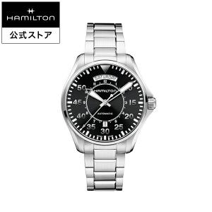 ハミルトン 公式 腕時計 HAMILTON  カーキ アビエーション パイロット デイデイト 自動巻き 42.00MM メタルブレス H64615135 男性 正規品
