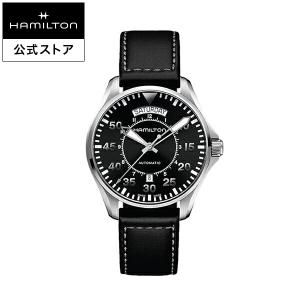 ハミルトン 公式 腕時計 HAMILTON  カーキ アビエーション パイロット デイデイト 自動巻き 42.00MM レザーベルト H64615735 男性 正規品