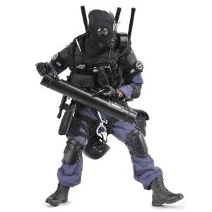 SWAT 1/6 BREACHER ミリタリーフィギュア セット 全長30cm 特殊部隊 警察 人形 超精巧 ブリーチャー ロサンゼルス スワット｜hammars