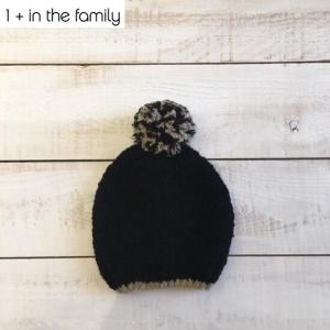 1＋in the family（ワンモアインザファミリー）　beanie　BLACK　子供服/ニット帽　ノーザンスカイより入荷｜hammock-family