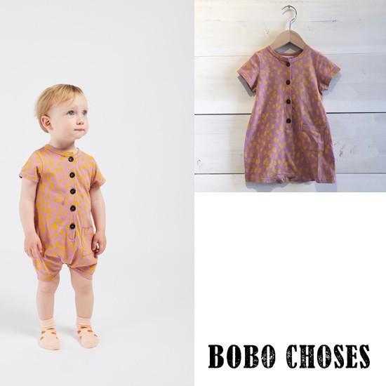 BOBO CHOSES（ボボショーズ）　Animal Print Playsuit　 子供服/ロンパ...