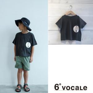 6°VOCALE（セスタヴォカーレ）　B&FＴシャツ　子供服/Tシャツ　CHARCOAL 　SIZE90-120　6°VOCALEより入荷｜hammock-family