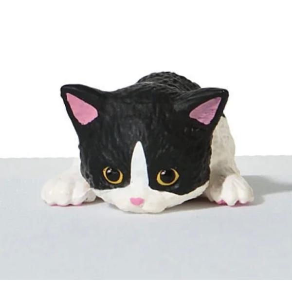 【送料200円〜】はちくろ「ふちやすみ にゃんこ2」猫　動物フィギュア