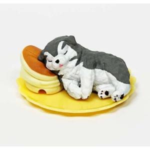 【送料200円〜】チャウスキー 「おやすみっくす」ラチャウチャウ×ハスキー　犬　動物フィギュア