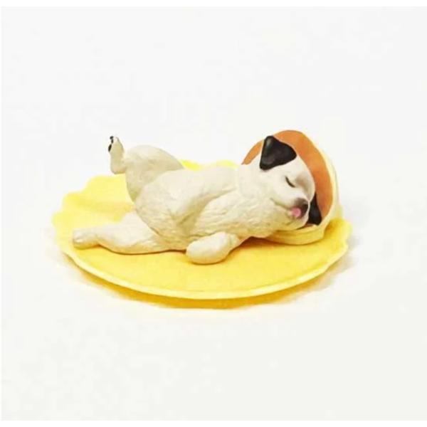 【送料200円〜】パグズー「おやすみっくす」パグ×シーズー　犬　動物フィギュア