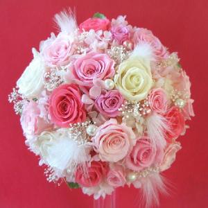 送料無料 一部地域を除く プリザーブドフラワー ブライダルブーケ