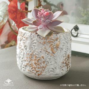 おしゃれ 植木鉢 セメント製 アンティーク風 洋風 アントワープ ベーシックポット M 約4号｜hana-kazaru