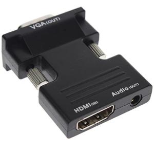 WeTop Active HDMI メス へVGA オスアダプタ 3Ft 3.5mm ステレオケーブルが付き