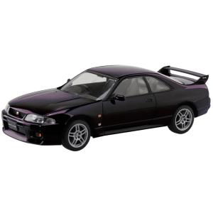 青島文化教材社 1/32 楽プラ スナップキット No.21-MP ニッサン R33 スカイライン GT-R ミッドナイトパープル 色分け済みプラモデ