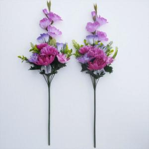 グラジオラスと菊花の華やか仏花 造花 お墓参り...の詳細画像1