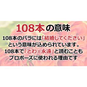 プロポーズ 108本 バラの花束 告白 結婚式...の詳細画像2