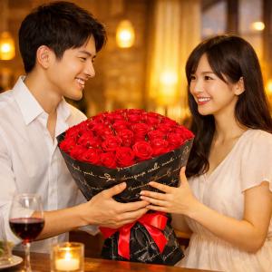 プロポーズ 108本 バラの花束 告白 結婚式...の詳細画像5