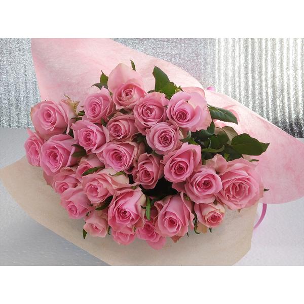 ピンク バラ 25本 お祝 還暦祝い 60本 結婚式 クリスマス プロポーズ 薔薇 ピンクばら プレ...