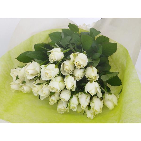 白いバラ 25本 お祝 還暦祝い 60本 結婚式 クリスマス プロポーズ 薔薇 純白 ホワイト 白寿...