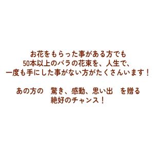 ピンク バラ 50本 お祝 還暦祝い 60本 ...の詳細画像2