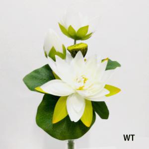 お取り寄せ【夏の造花】ハスの花 3輪付ロータス...の詳細画像4