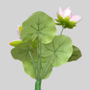 お取り寄せ【夏の造花】ハスの花 3輪付ロータス...の詳細画像5
