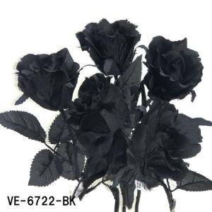 黒のばら 【造花】 全長40cm VE-6722-BK - 最安値・価格比較 - Yahoo