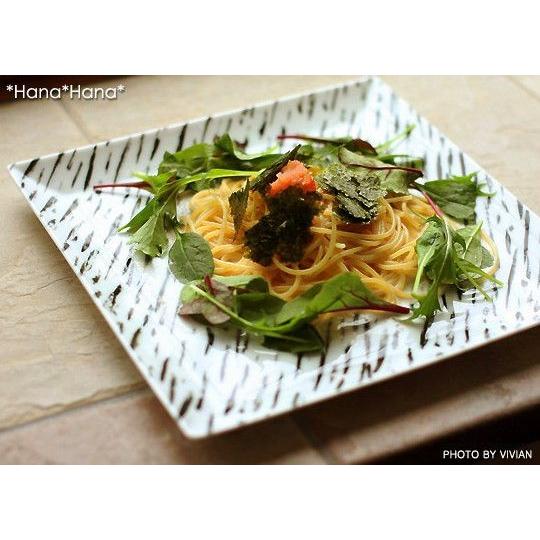 食器 洋食器 美濃焼 皿 大皿 角皿 ディナー パスタ スクエア プレート 26cm モダン スタイ...