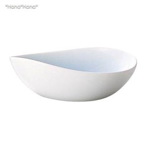 食器 洋食器 おしゃれ 鉢 中鉢 楕円 ツイン オーバルボウル 16cm ホワイト (お取り寄せ品)｜hana2