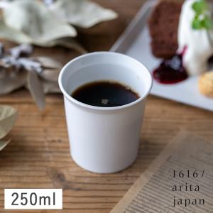 1616/arita japan TY マグカップ（ハンドル無し） ホワイト 250ml 有田焼 シンプル おしゃれ