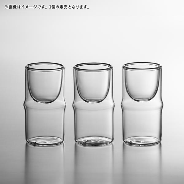 食器 ガラス 二重構造 耐熱 ダブルガラス アミューズ ミニグラス バンブーA浅型グラス 50cc ...
