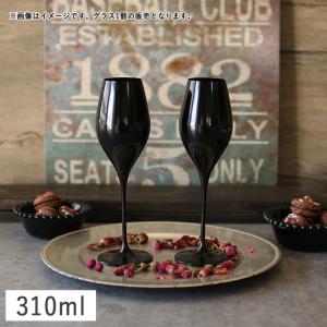 カラーズ/ブラック ツル 19oz ワイングラス 570ml 1個 ガラス漆加工