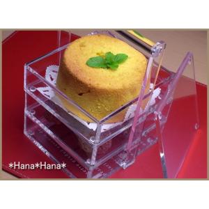 ”O-ju with handle”　手付きアクリル三段重