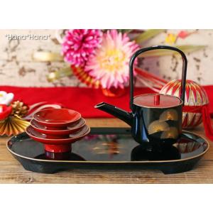 山中塗 屠蘇器 (とそき) 松 おとそ お正月 お正月用品 銚子 盃 お屠蘇