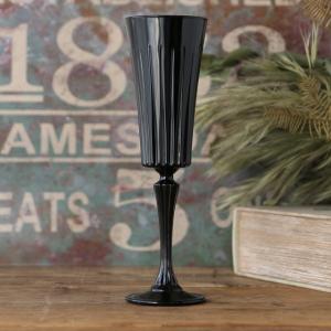 ガラス食器 グラス ワイングラス シャンパングラス 黒 おしゃれ