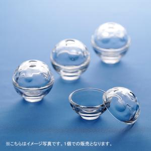 ガラス 菓子皿 菓子器 薄氷皿 義山 （直径23x高さ4cm) (紙箱） : お