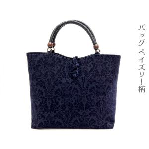 和装バッグ トートバッグ お稽古 茶席 バッグ 蝋引き手持ち 小紋柄