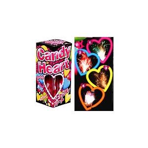 花火　キャンディーハート（噴水花火）