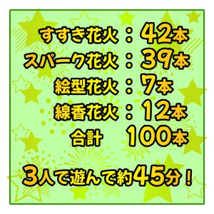 送料無料 ガチで長い無限花火100本 詰め合わ...の詳細画像2