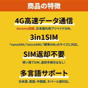 docomo プリペイドSIM 10GB (N...の詳細画像1
