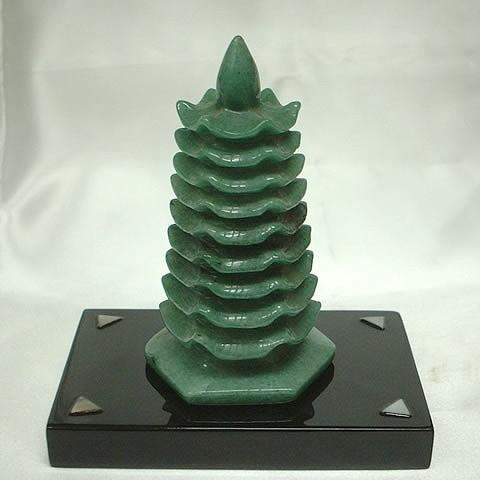 緑玉九層文昌塔（アベンチュリン）