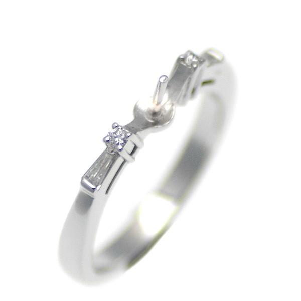 アコヤ真珠用 プラチナ リング枠  Pt950　商品番号：R02064