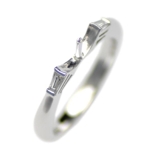 アコヤ真珠用 プラチナ リング枠  Pt950　商品番号：R03051