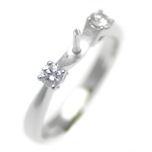 アコヤ真珠用 プラチナ リング枠  Pt950　商品番号：R03097