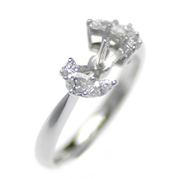 アコヤ真珠用 プラチナ リング枠  Pt950　商品番号：R20227