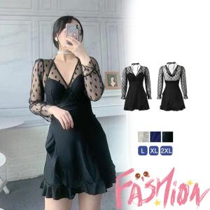 水着 レディース ワンピース レース 韓国風 体...の商品画像