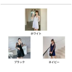 水着 レディース ワンピース レース 韓国風 ...の詳細画像1