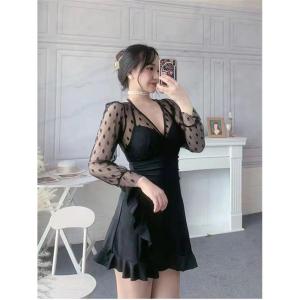 水着 レディース ワンピース レース 韓国風 ...の詳細画像5