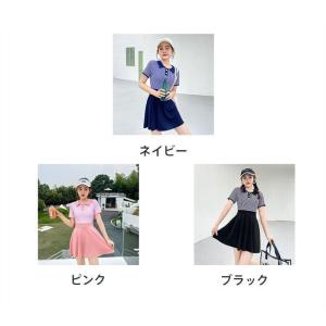 水着 レディース ワンピース 20代 ストライ...の詳細画像1