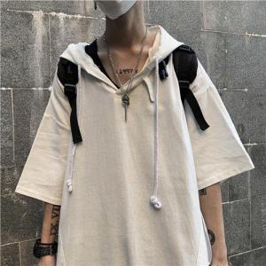 パーカー メンズ 半袖 パーカー おしゃれ カ...の詳細画像5