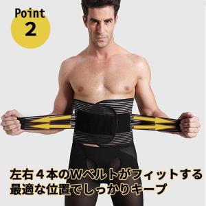 腰用 サポートベルト メンズ コルセット 腰 ...の詳細画像3